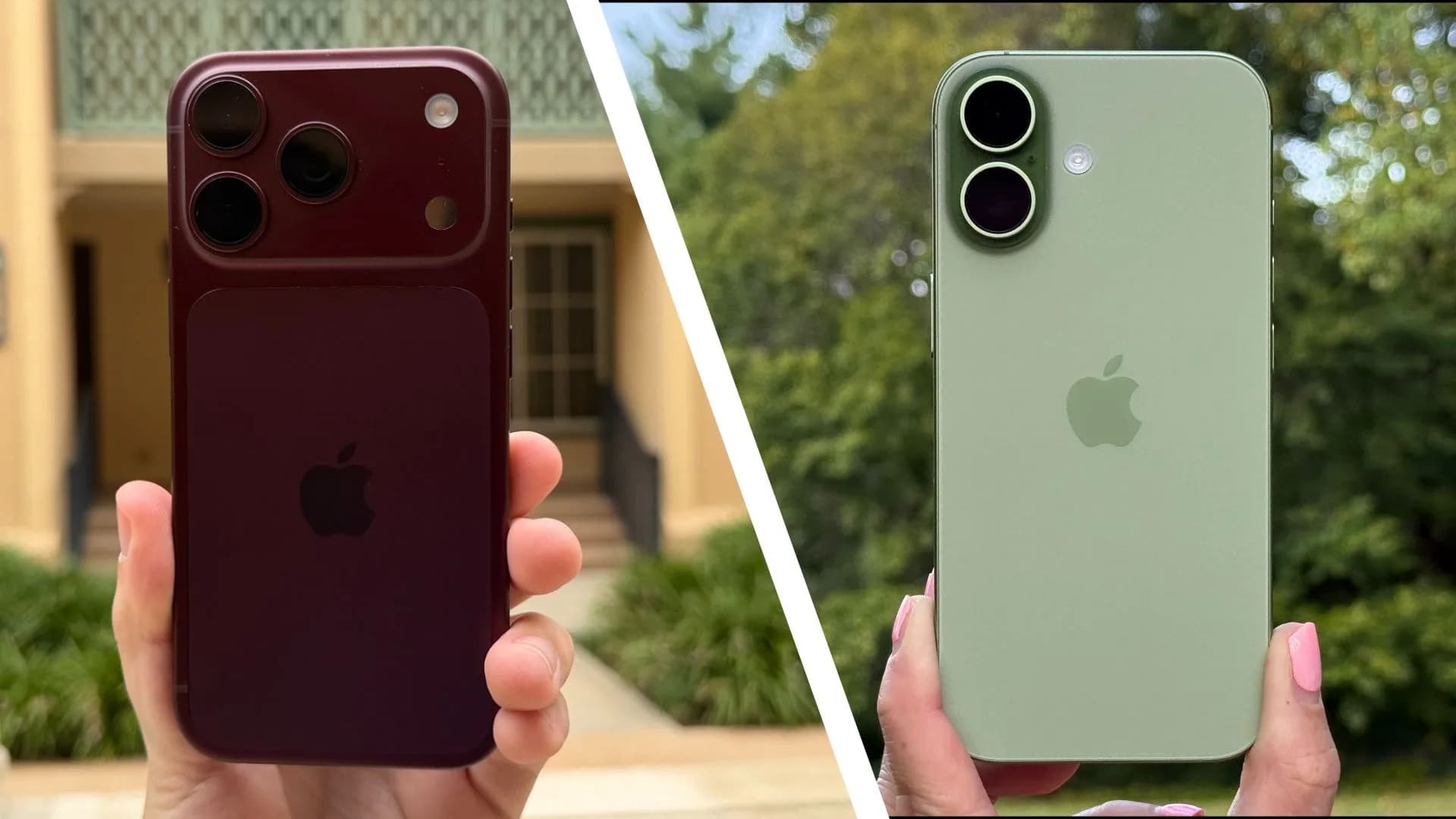 Apple iPhone 18 Pro shown alongside an iPhone 17 displaying their front and rear camera modules