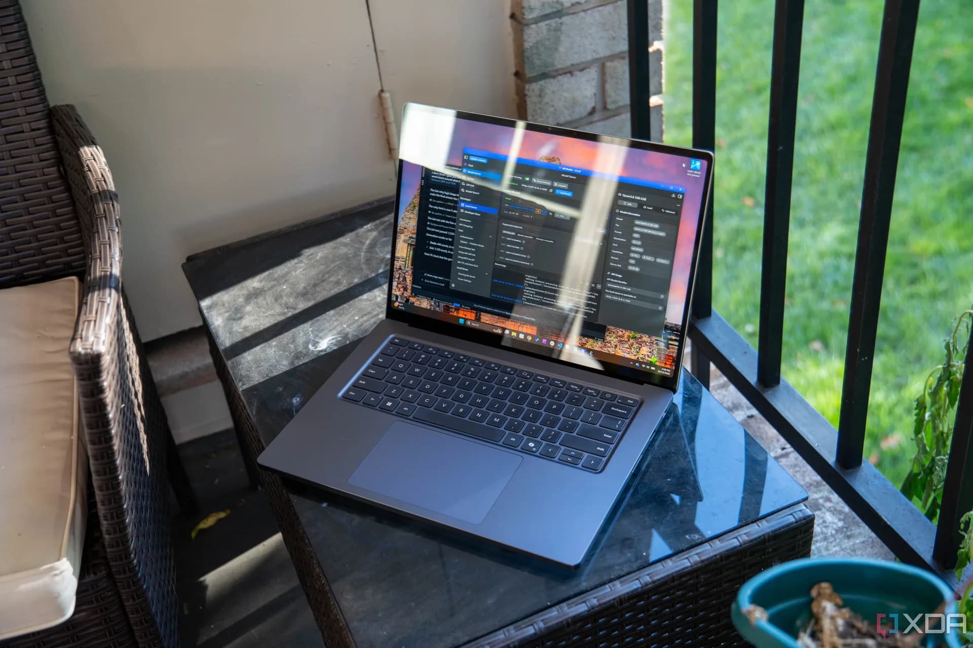 Microsoft Surface Laptop Ultra front view showing slim bezels and matte aluminum chassis