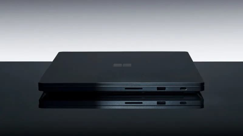 Microsoft Surface Laptop Ultra showing its 15-inch display and aluminum chassis