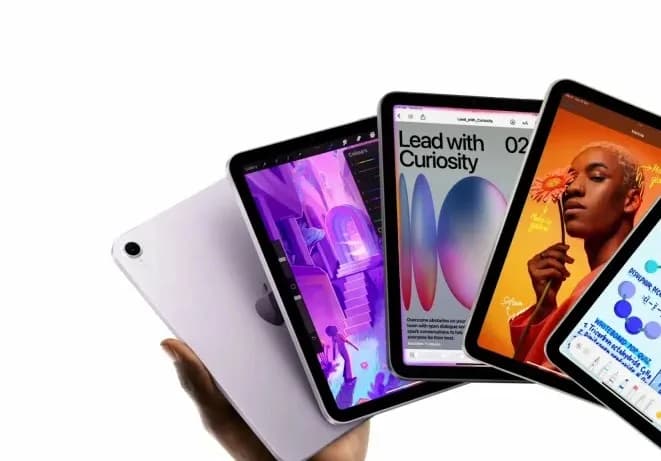 Concept render of an iPad Mini with slimmer bezels and a punch-hole front camera