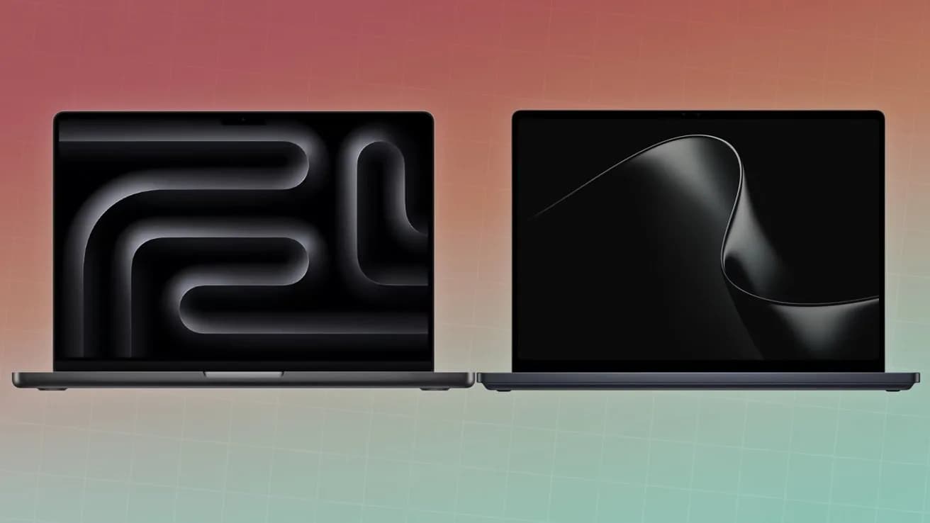 Microsoft Surface Laptop Ultra next to 14-inch MacBook Pro, side-by-side