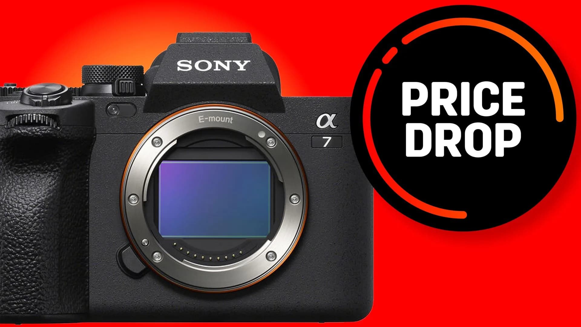 Sony A7 IV full frame mirrorless camera body shown against a neutral backdrop