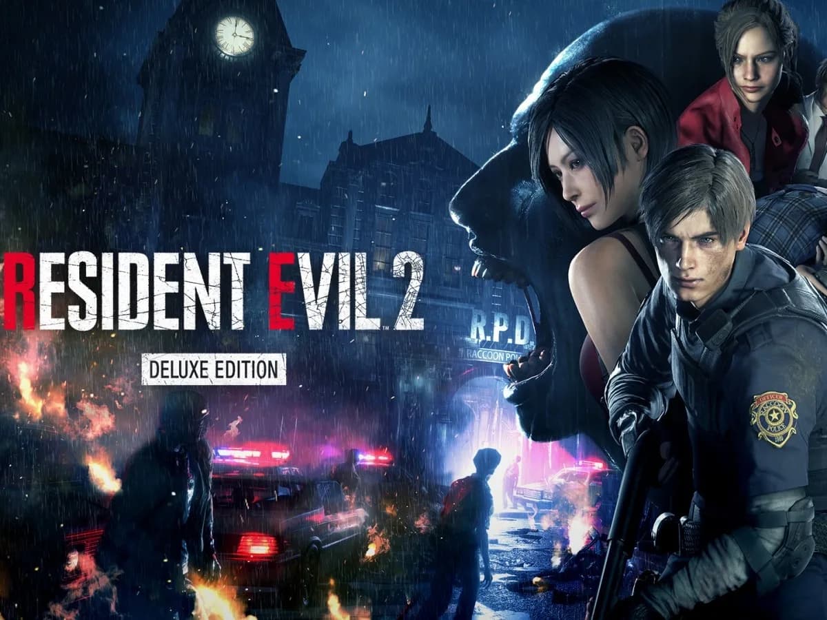 Key art for Resident Evil 4 Gold Edition on Nintendo Switch 2 showing Leon Kennedy