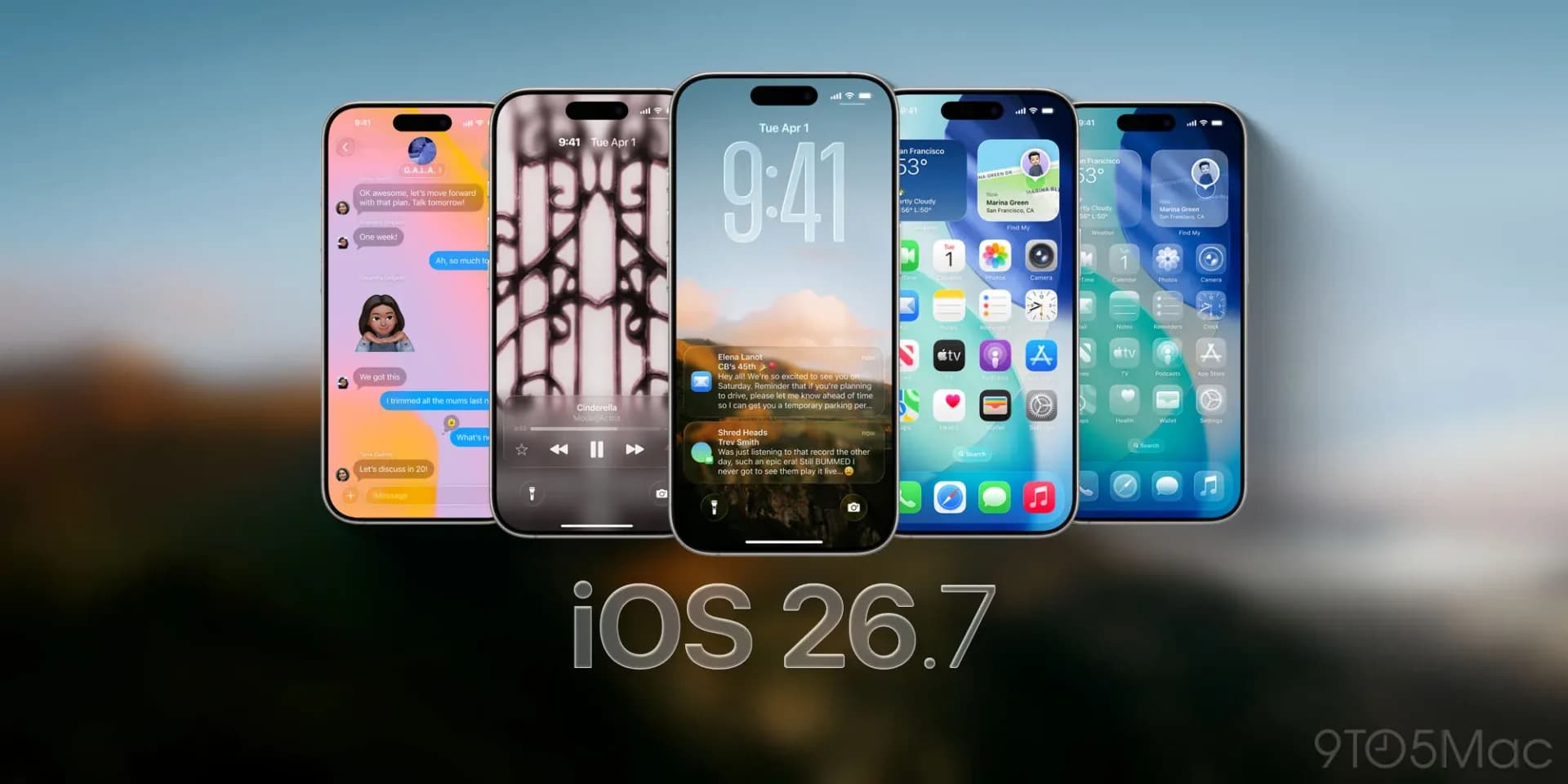 iPhone screen showing a software update notification for iOS