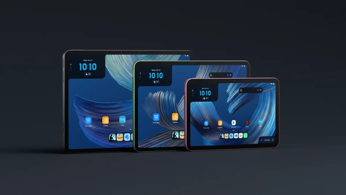 Amazon Alexa Tablet 12 Pro shown in Graphite with Nanomatte display option