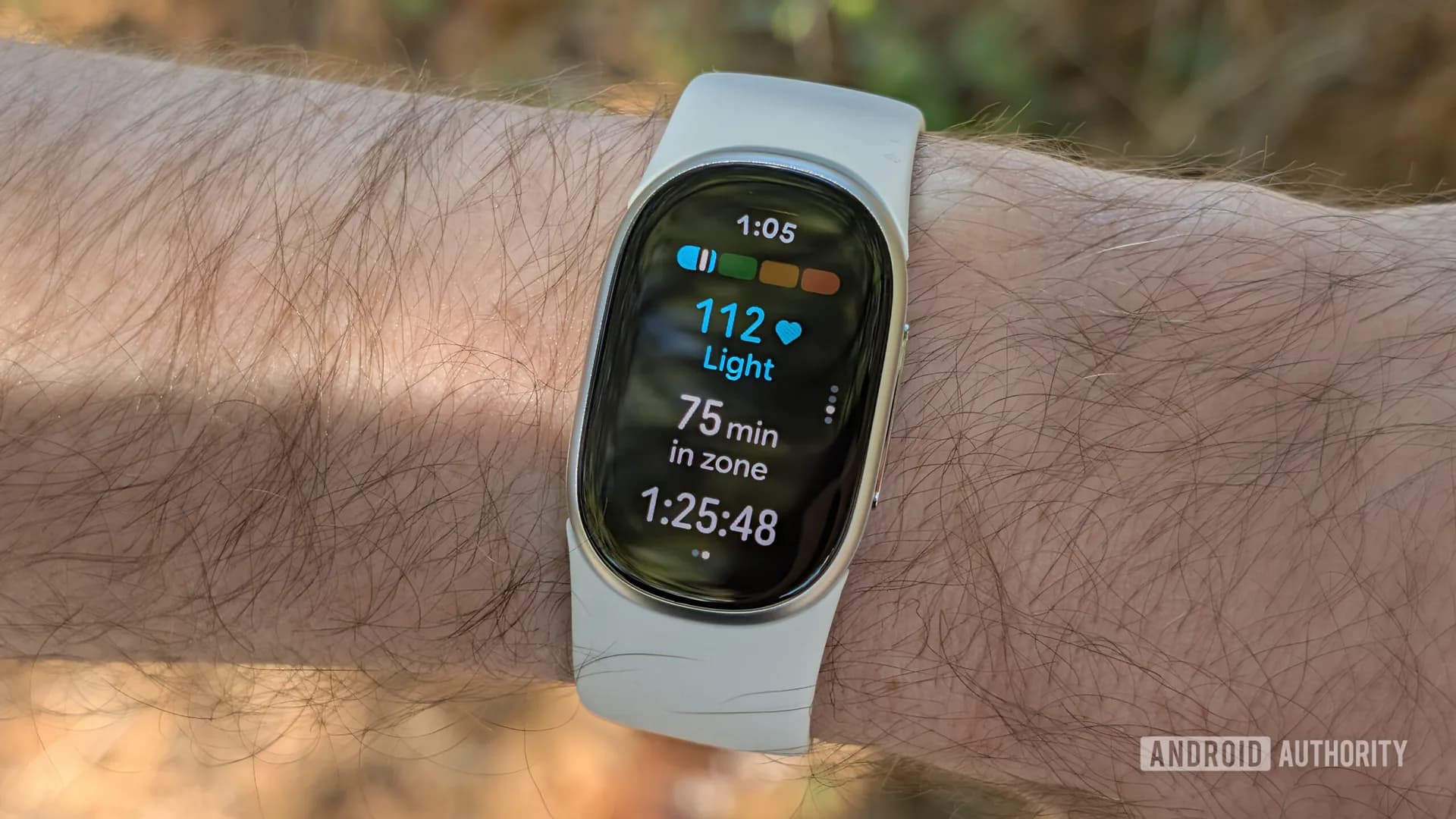 Fitbit Edge fitness tracker shown alongside the Fitbit Air band and Pixel Watch 5 smartwatch