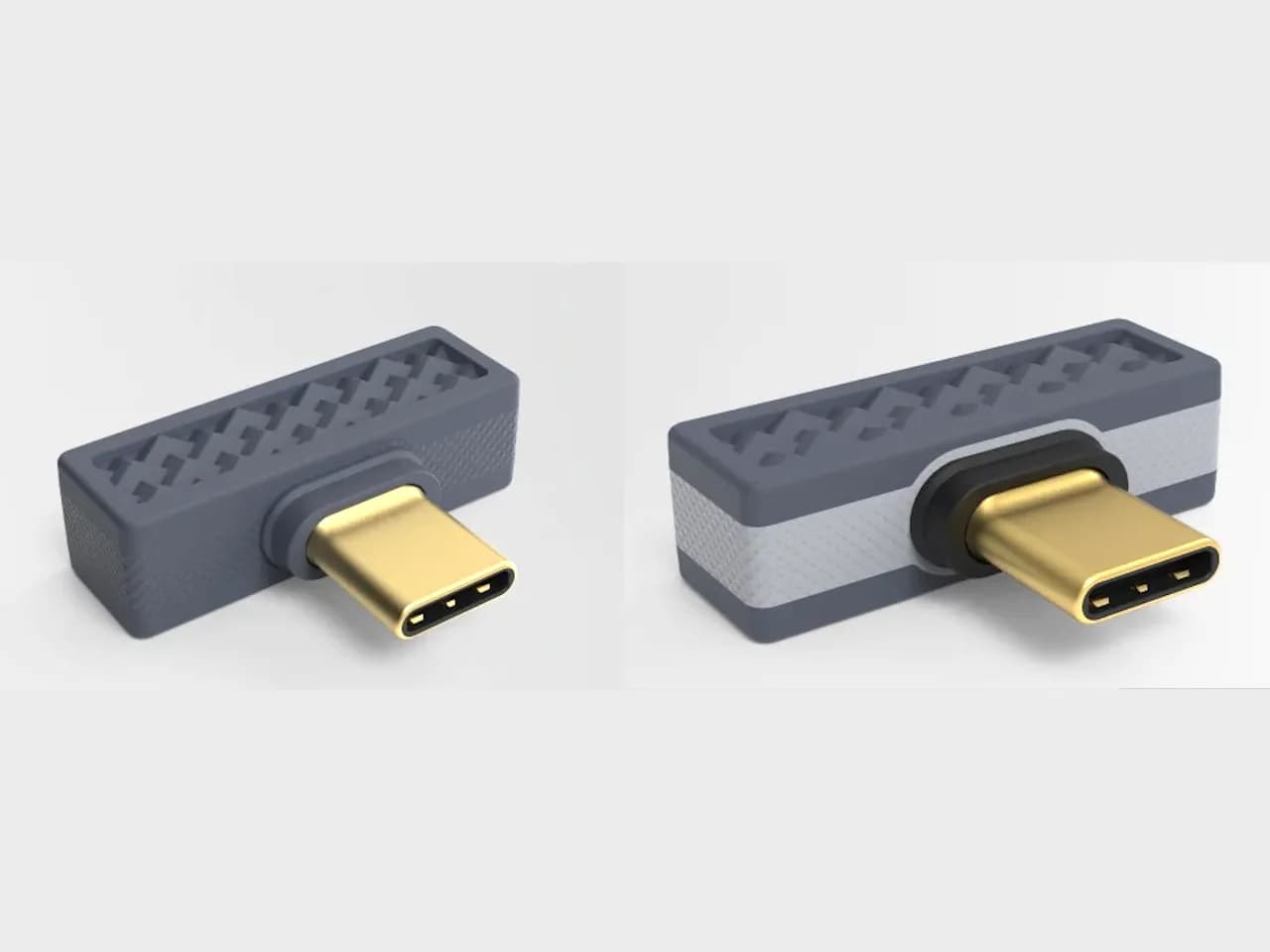 iFi Up Play and Up Play Max USB-C Bluetooth transmitters side by side on a white surface