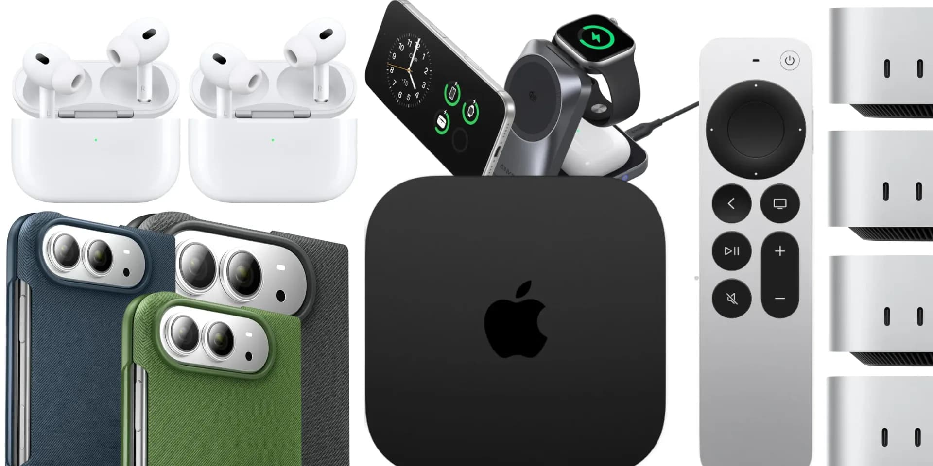 Apple AirPods Pro 3 in white, resting in charging case on a clean white surface