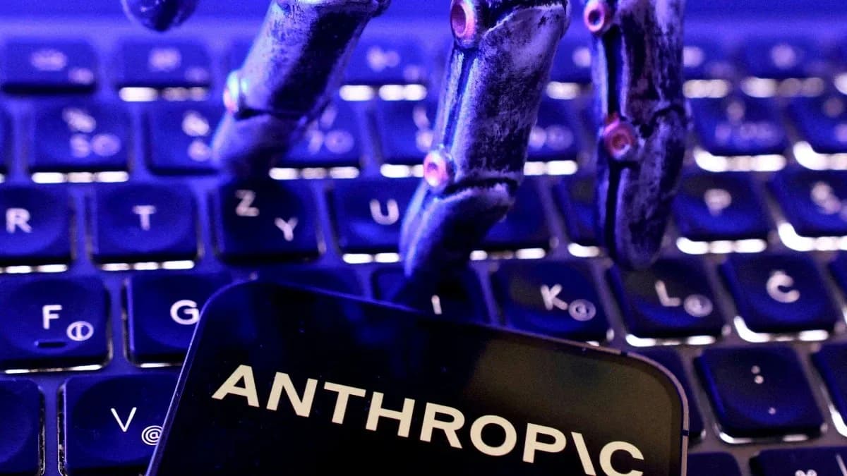 Anthropic's Claude AI chatbot interface shown on a laptop screen