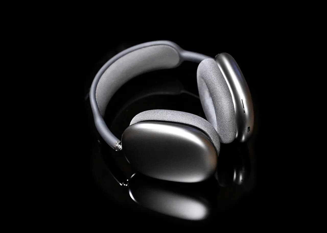 A pair of Apple AirPods Max over-ear headphones