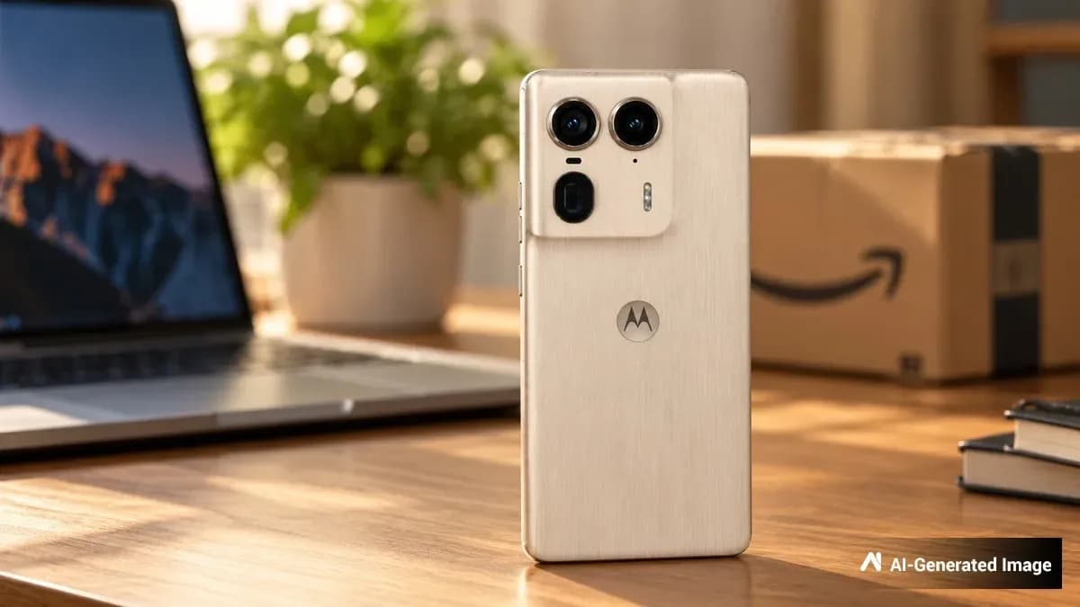 Motorola Edge 50 Ultra 5G smartphone shown against a plain background