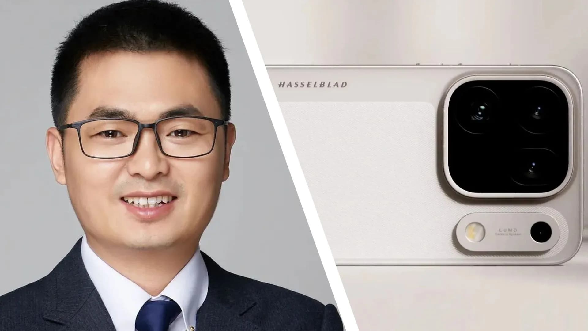 Oppo Find X9 Ultra on a white background, front-facing camera visible