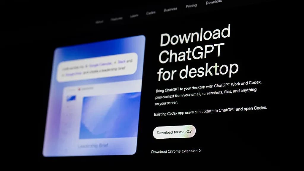 ChatGPT interface with Chrome tab icons floating beside it