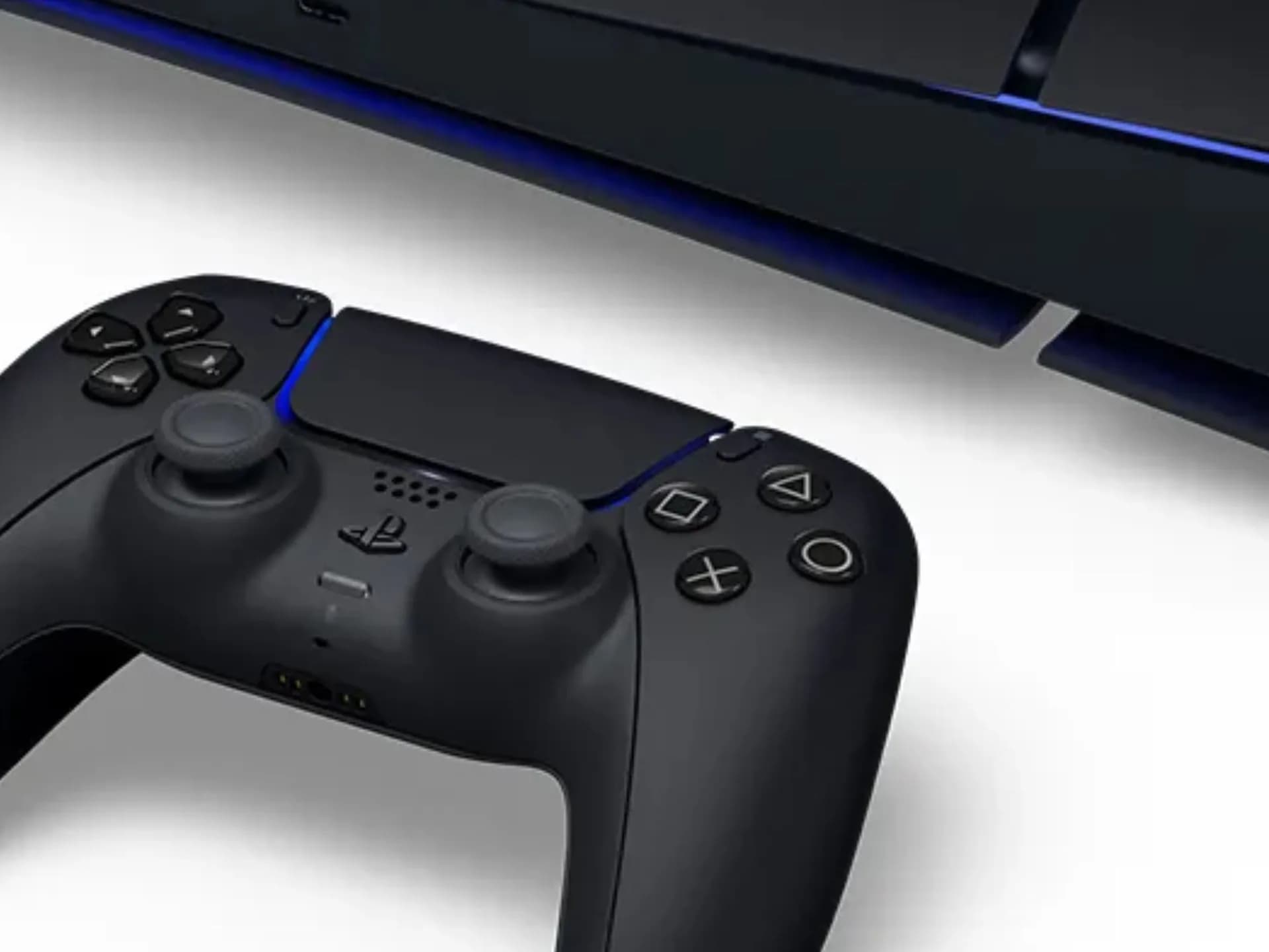 Sony PlayStation 5 Digital Edition console and controller in Midnight Black