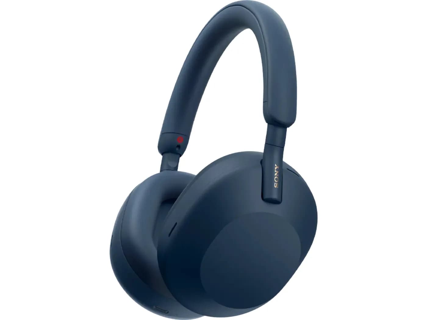 Sony WH-1000XM5 wireless noise-cancelling over-ear headphones in midnight blue