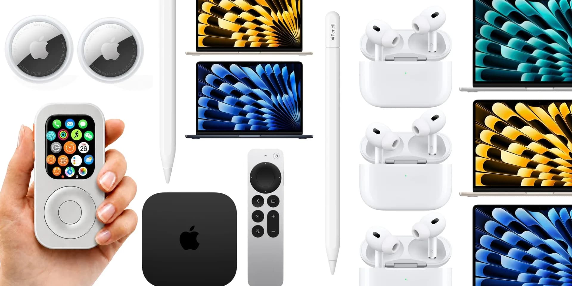 Apple AirPods Pro 3 earbuds and charging case shown next to their retail packaging