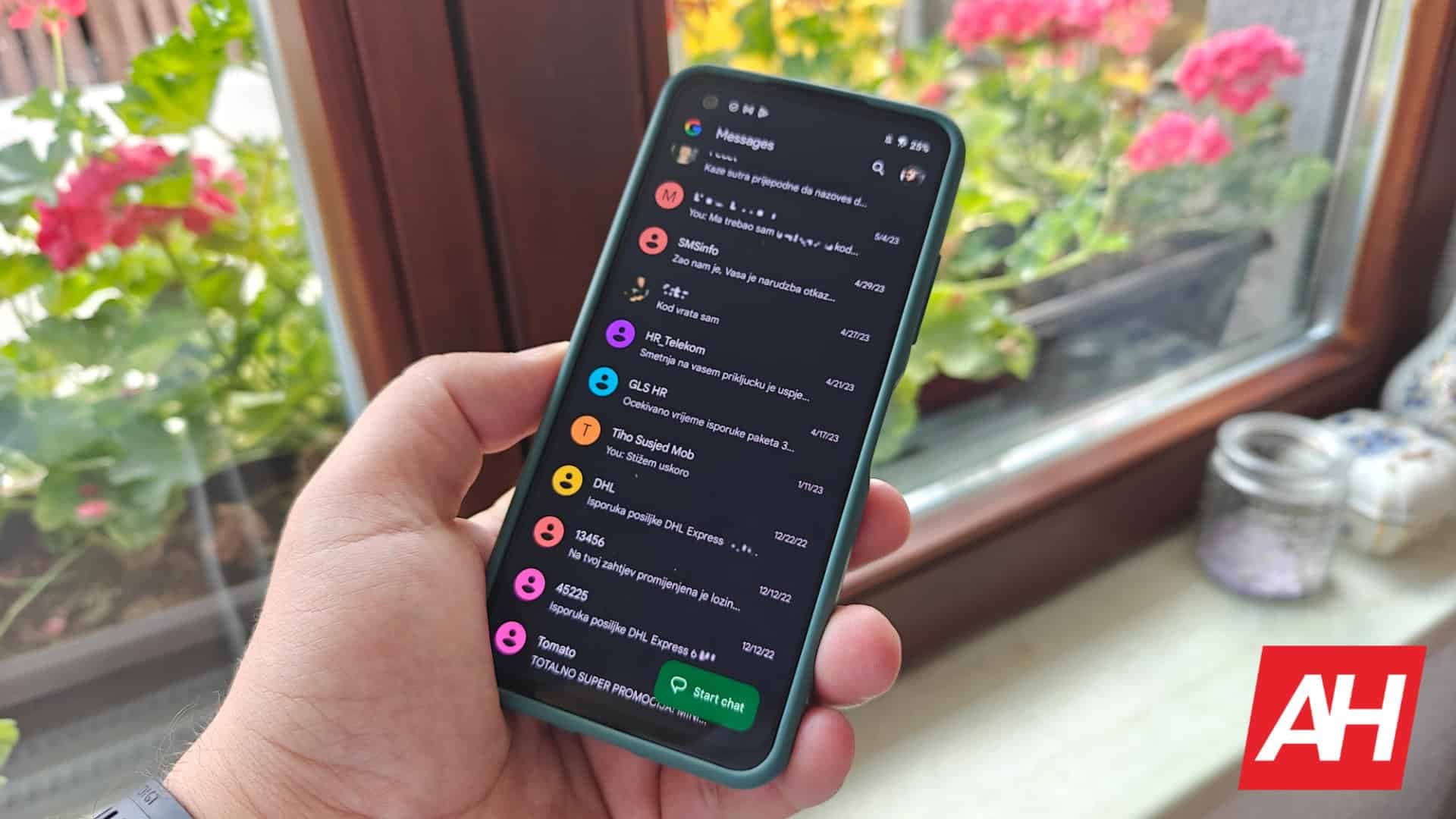 Google Messages app icon displayed on an Android smartphone screen.