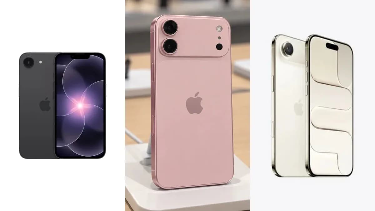 Dummy unit of the rumoured iPhone 18 showing a horizontal rear camera bar with two vertically aligned lenses