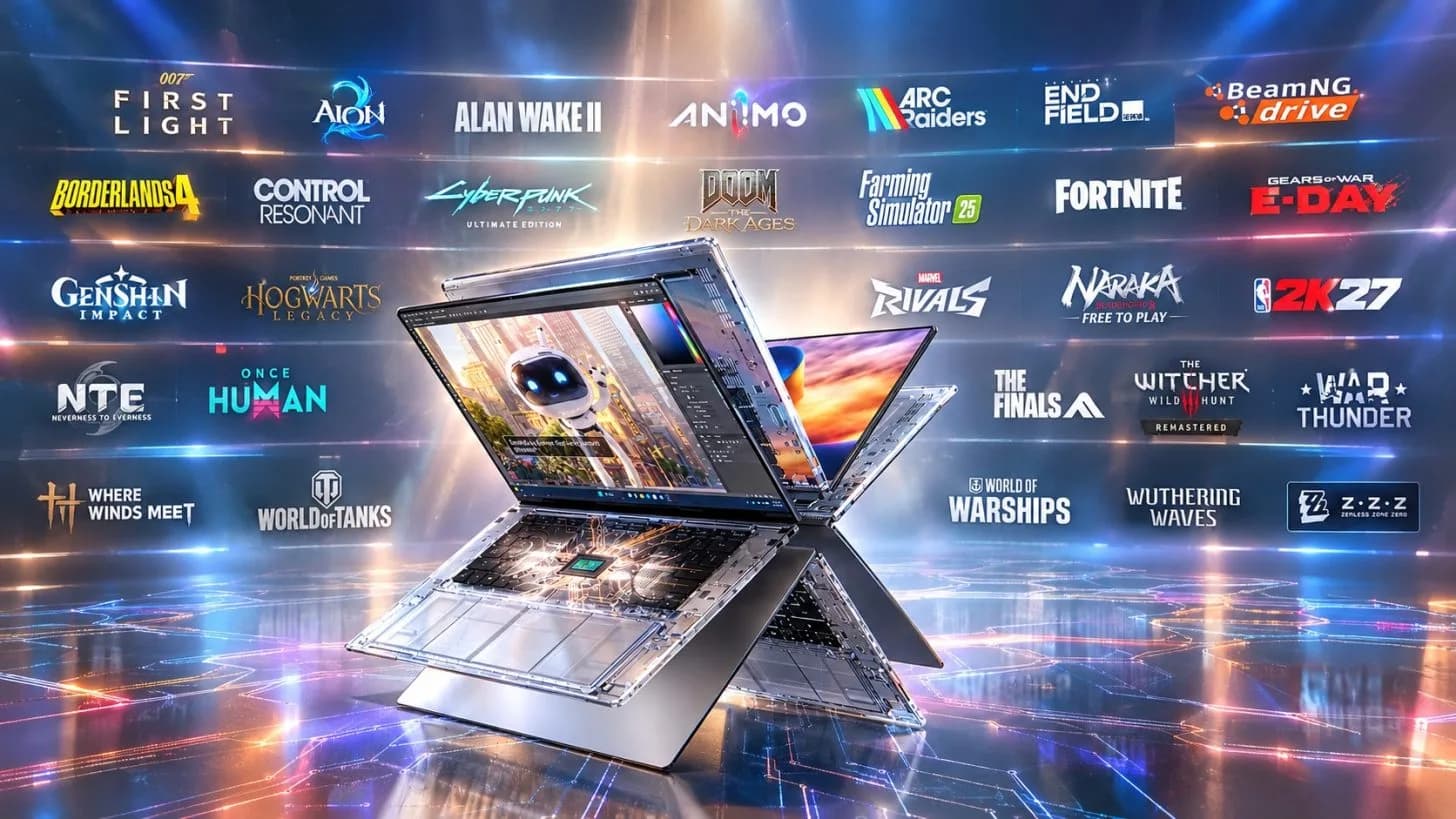Nvidia logo displayed on a dark background beside an N1X processor graphic.