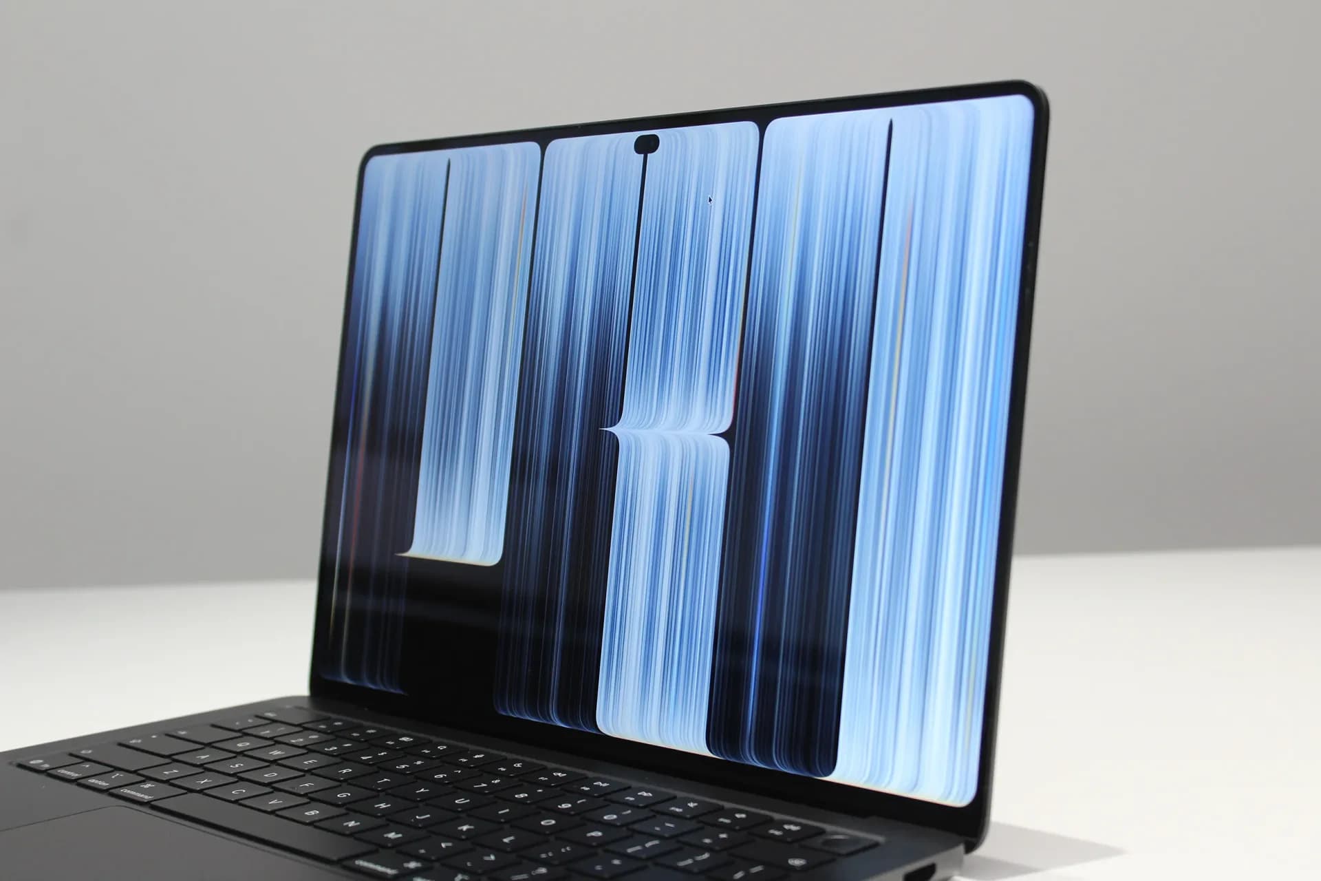 Apple MacBook Pro with PROLED XDR display shown at media event in Los Angeles
