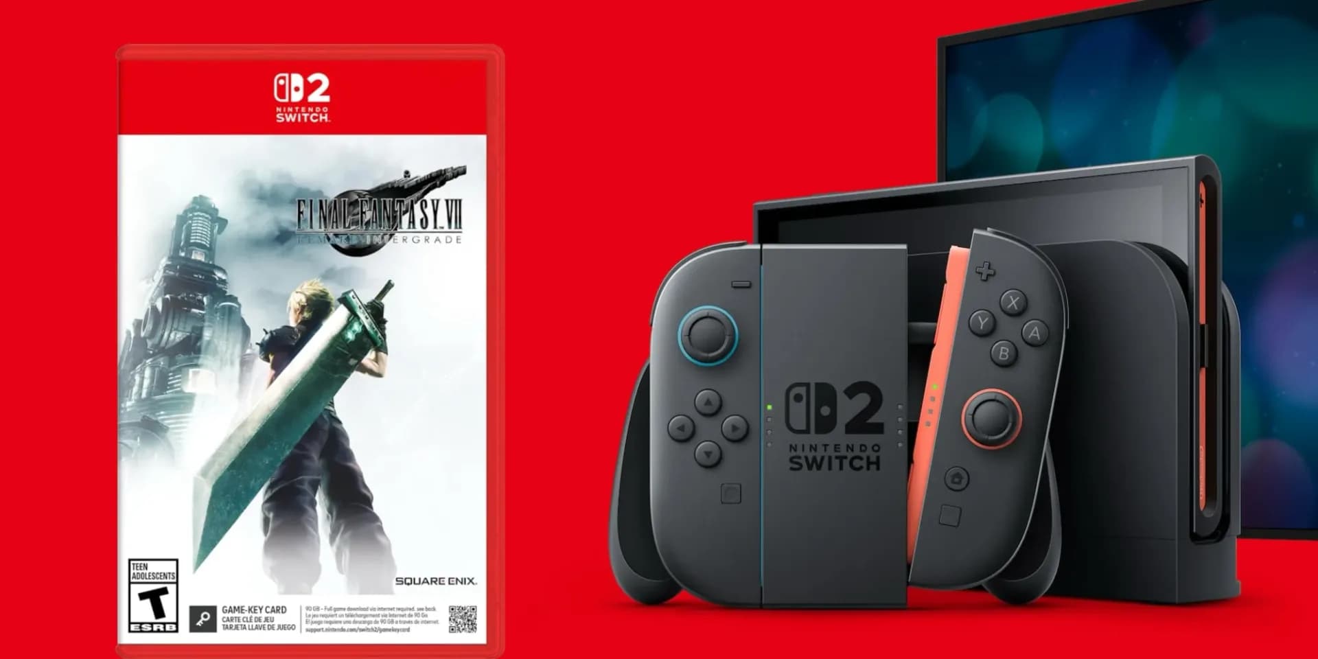 Nintendo Switch 2 game cases on display on a shelf