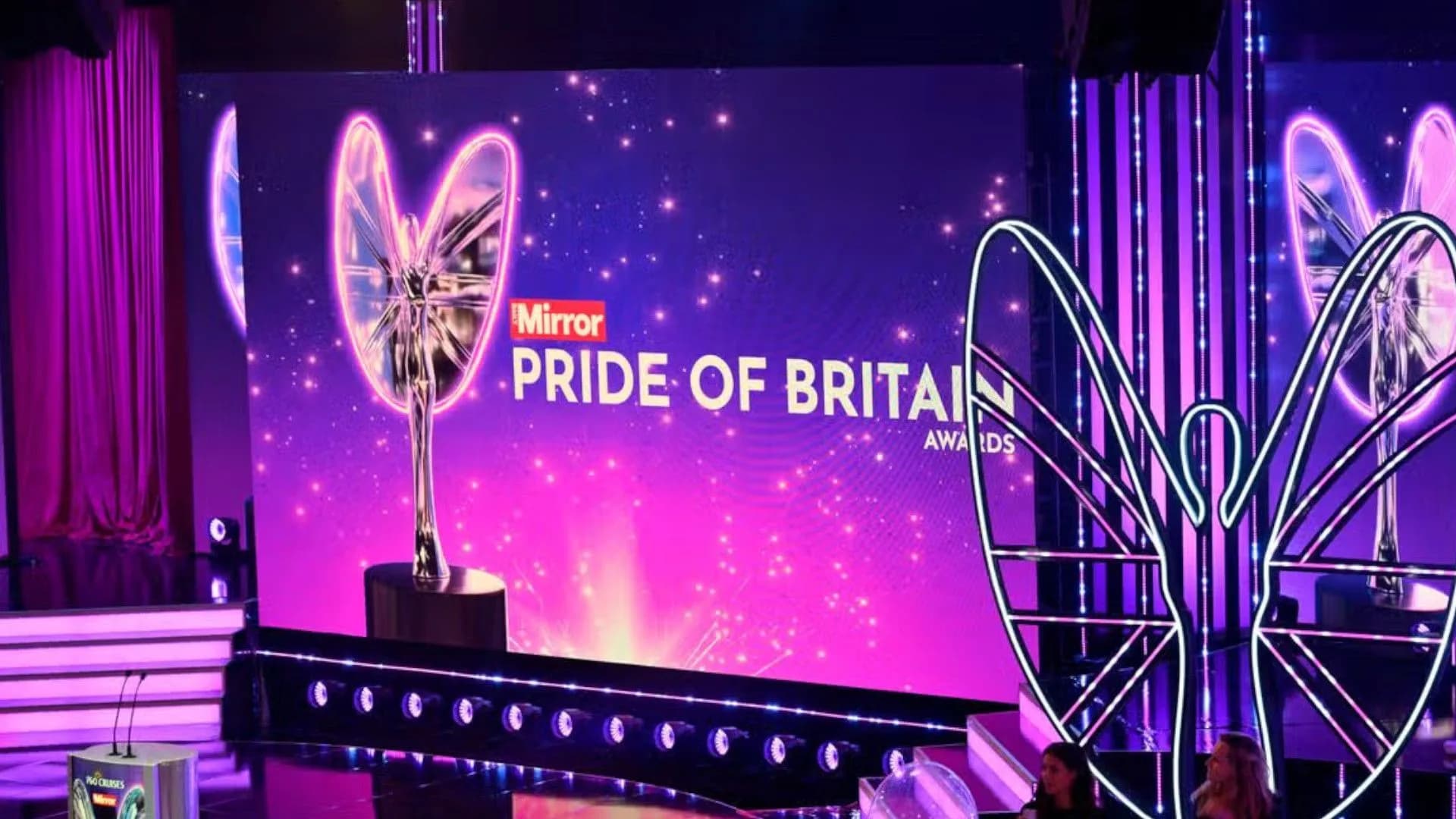 Pride of Britain Awards branding displayed ahead of the 2026 ceremony broadcast on ITV1 and ITVX.