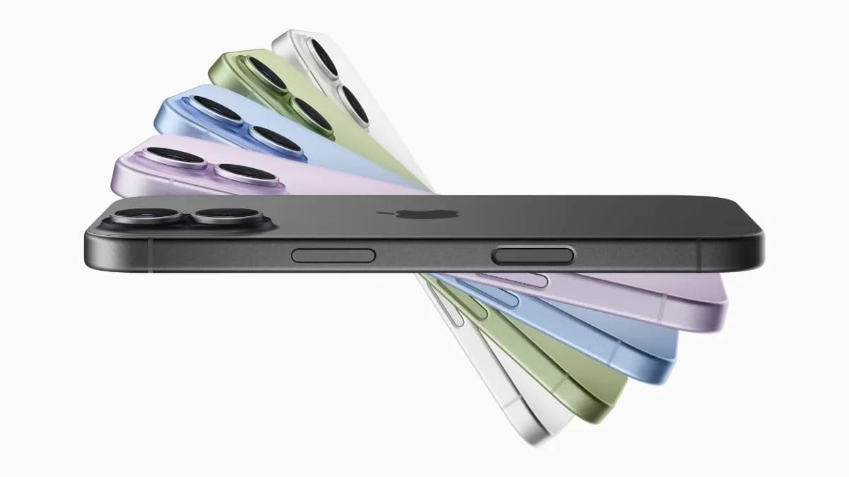 Render of Apple's rumoured iPhone 18 showing a wide camera plateau on the rear panel