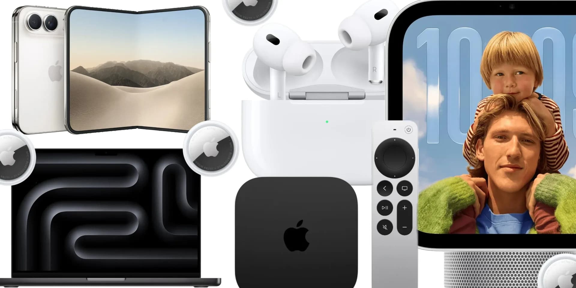 Apple TV 4K set-top box and the new Siri Remote shown together on a plain background