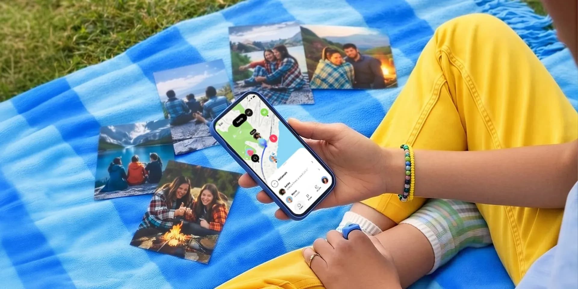 HeyPolo app interface showing a Driving Score, map view, and trip timeline