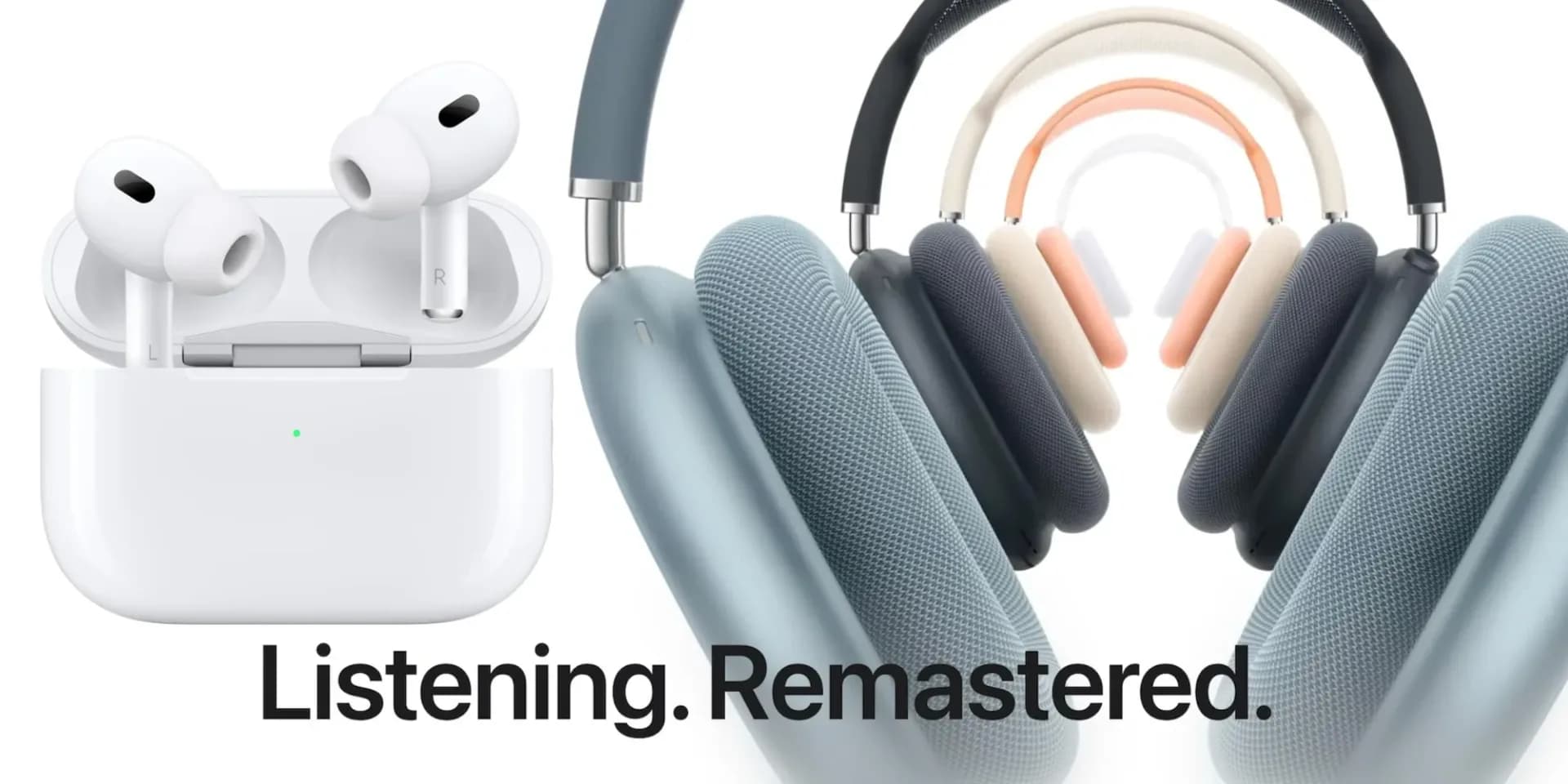Apple AirPods Max 2 in Midnight color, placed on a white surface