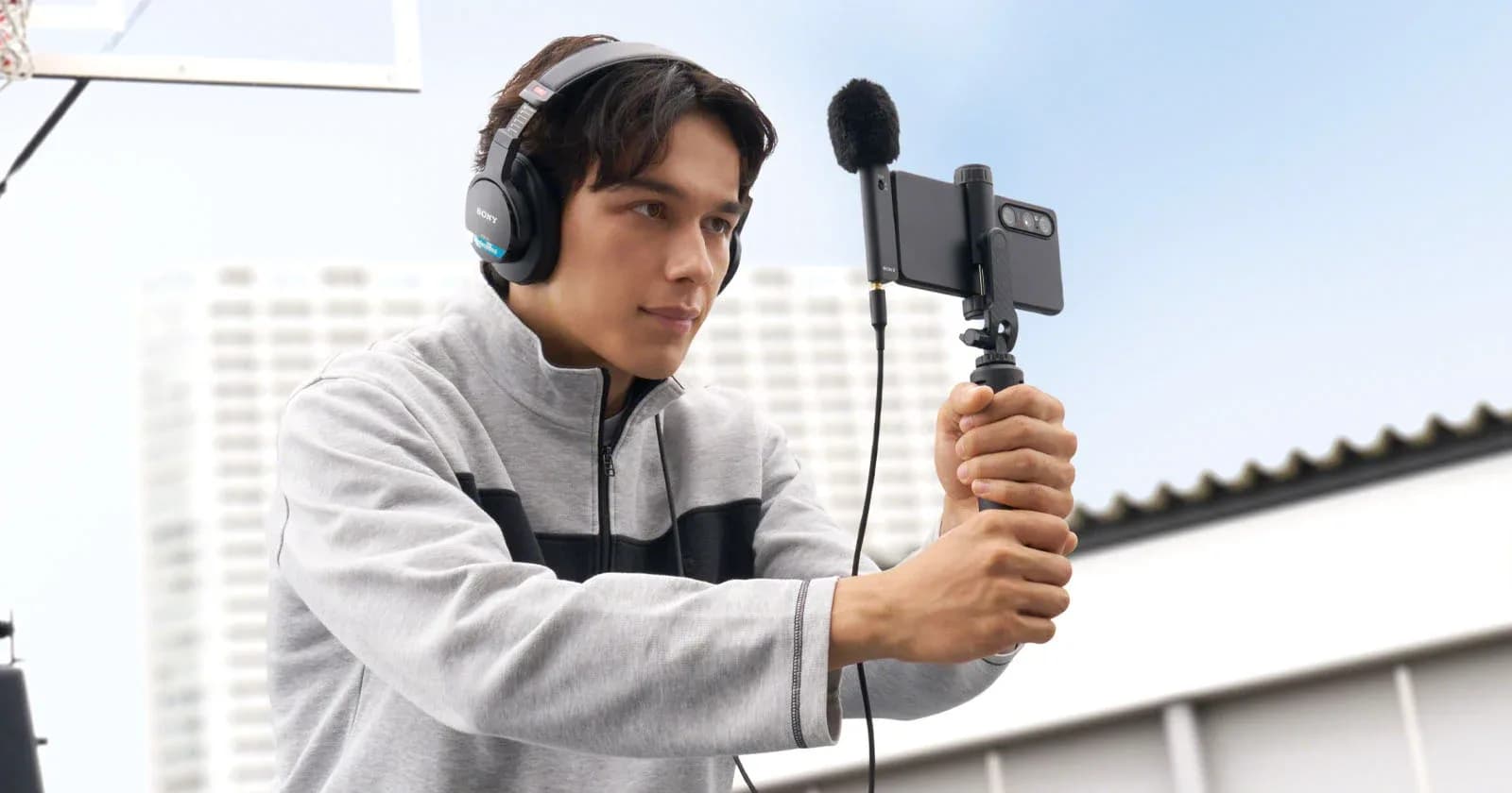 Sony ECM-AX10 spatial audio microphone designed for smartphones