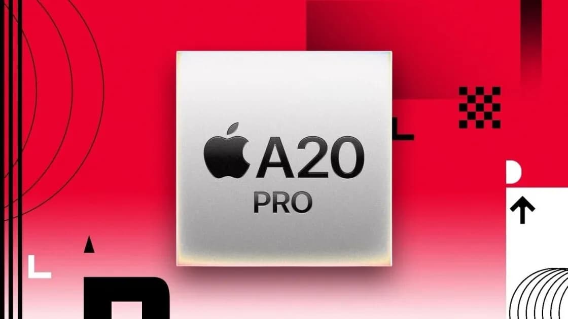Close-up rendering of an Apple mobile processor with thermal architecture components on a circuit board