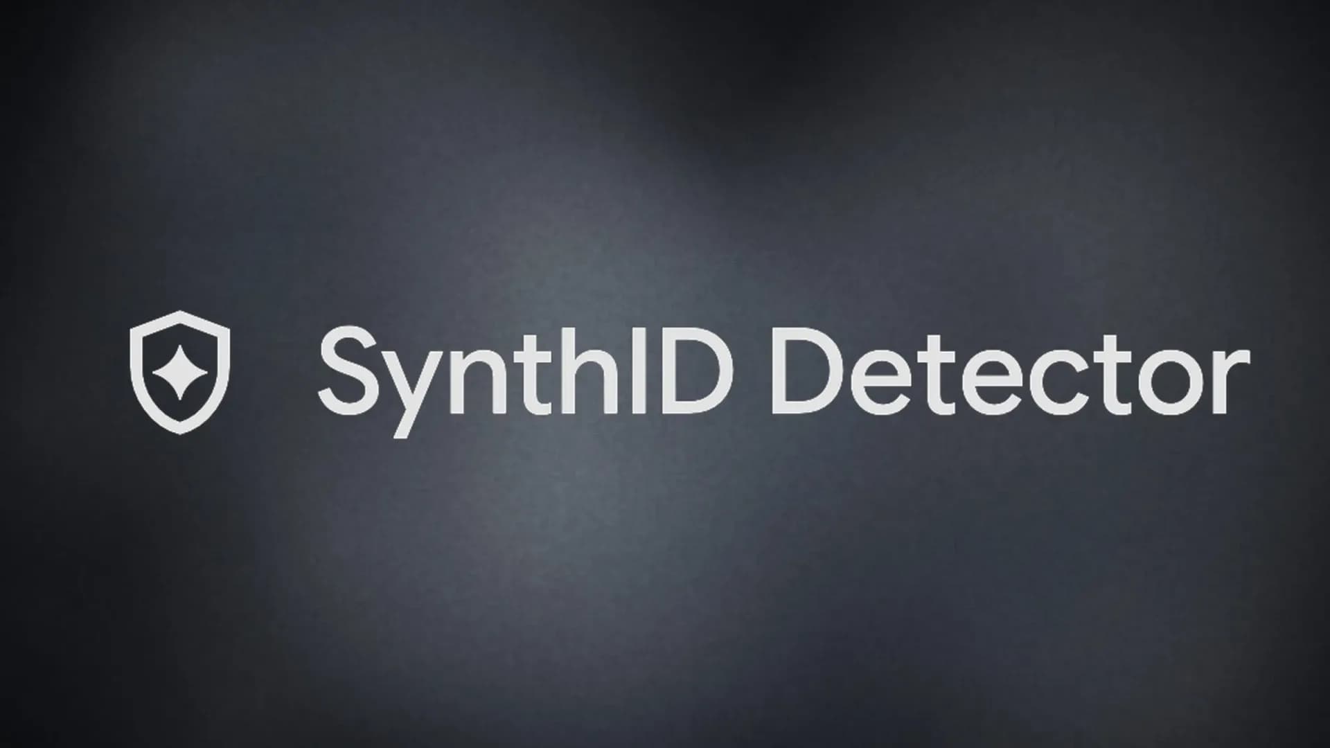 A computer display showing the SynthID Detector upload screen beside an image flagged for AI watermarks