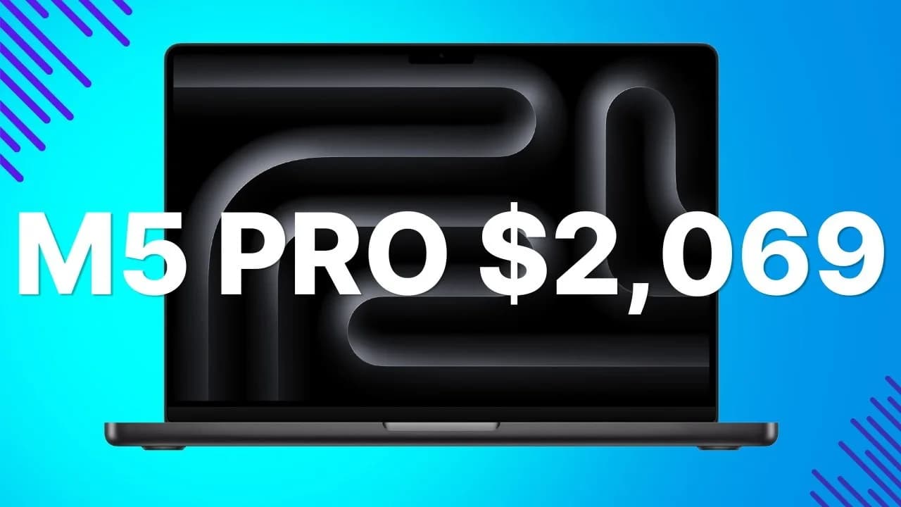 Apple 14-inch MacBook Pro in Space Black resting open on a desk