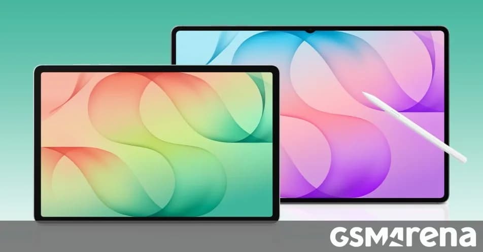Samsung Galaxy Tab S12 Ultra next to a MacBook Air and Galaxy Book6, all open, side-by-side