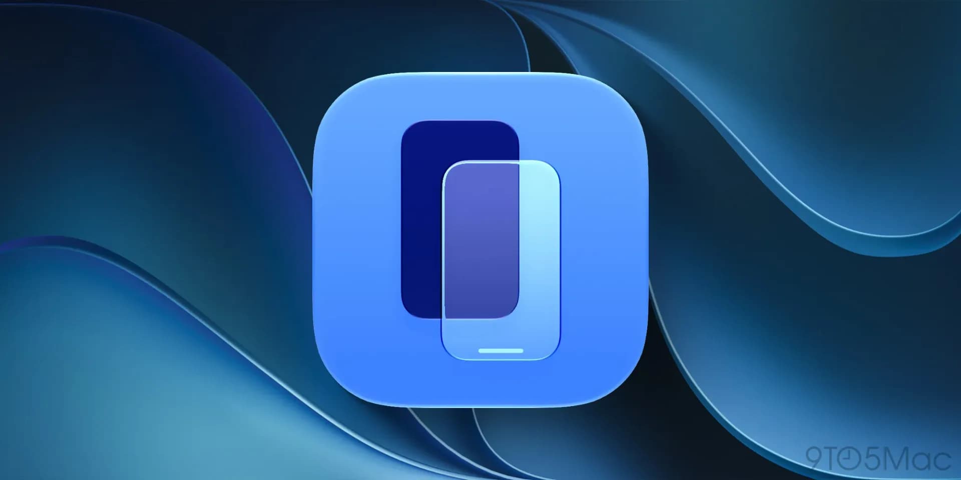 An iPhone Mirroring window open on a Mac desktop showing an iPhone home screen