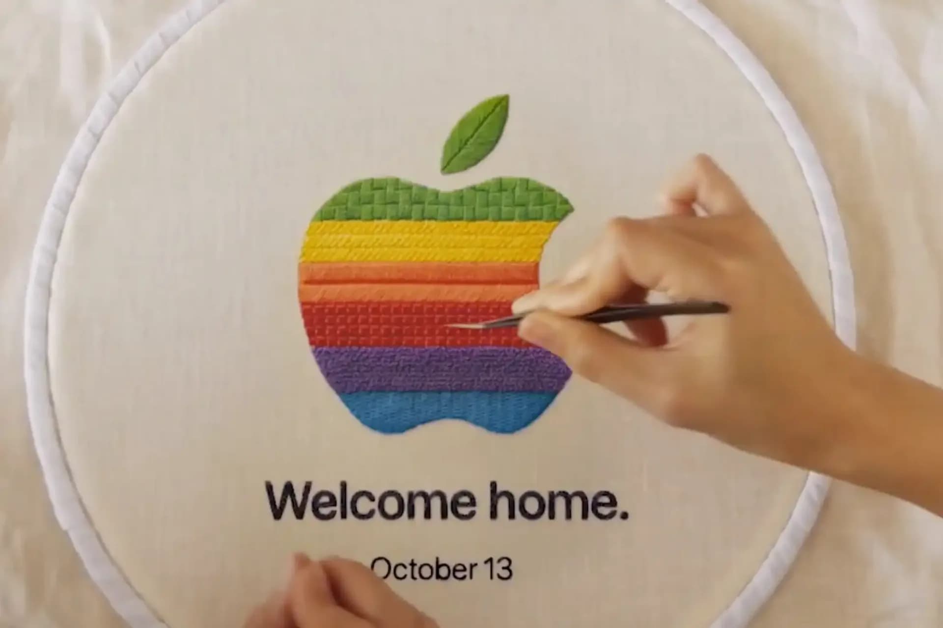 Apple HomeView smart display mockup showing countertop and wall-mounted variants