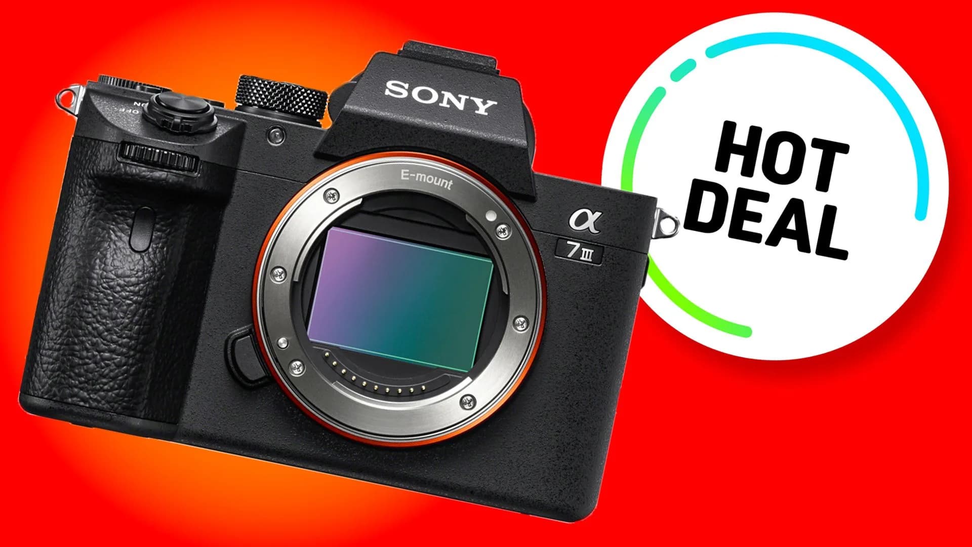 Front angle of the Sony A7 III mirrorless camera body showing the E-mount sensor opening