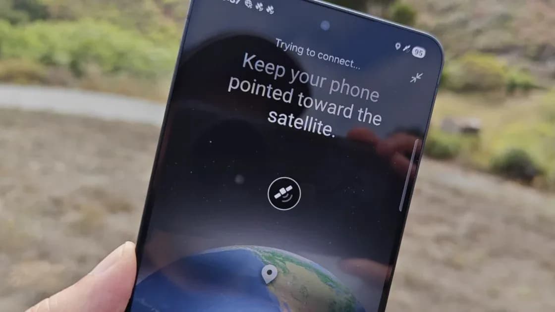 A satellite orbiting Earth high above the atmosphere