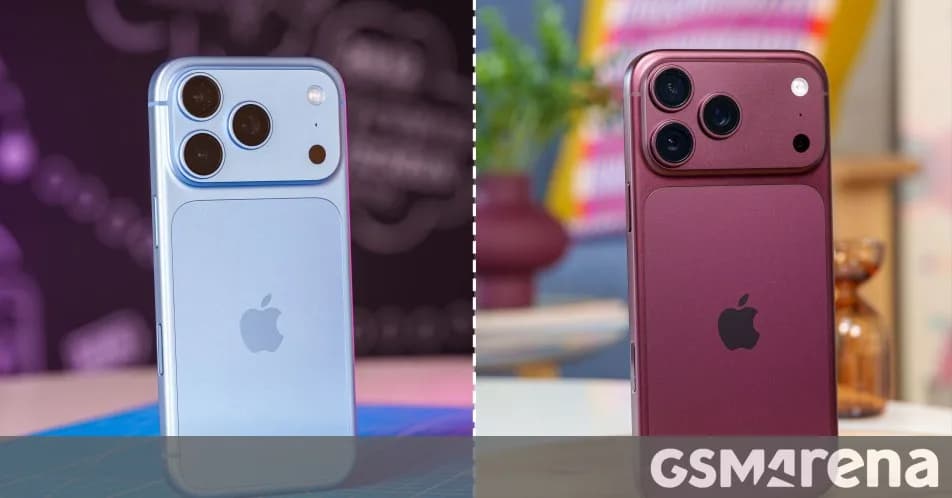 iPhone 18 Pro and iPhone 18 Pro Max side by side in Burgundy finish