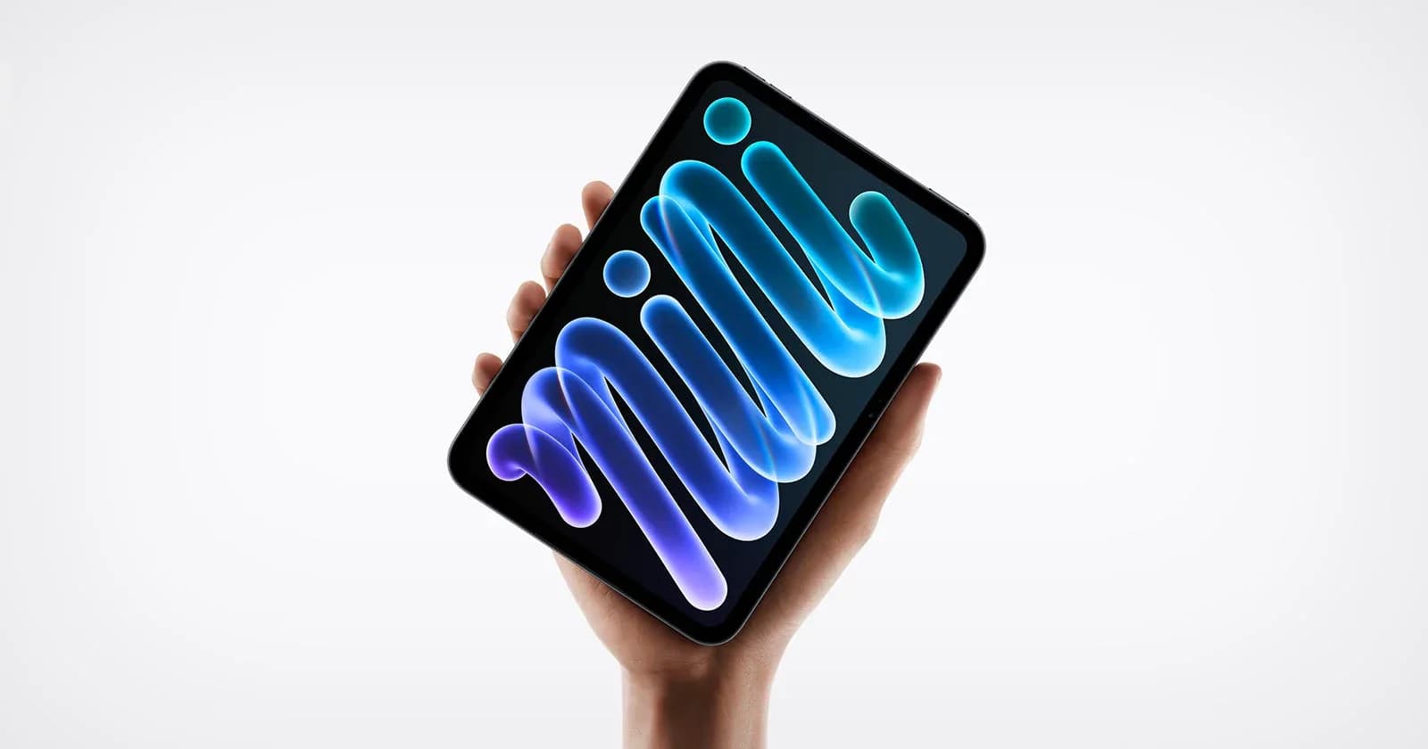 Apple's redesigned iPad mini shown in starlight and midnight colors with its new OLED display