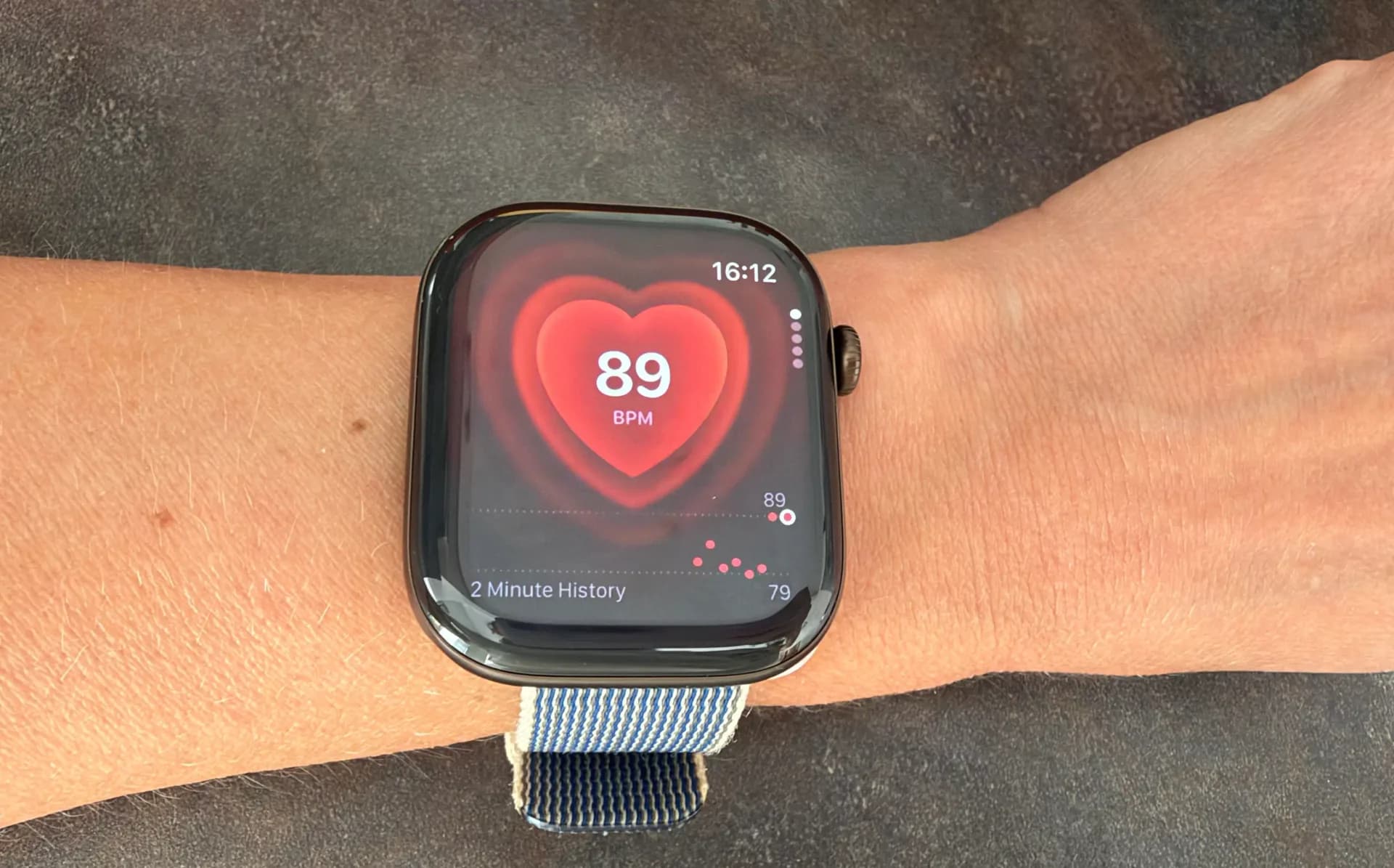 Apple Watch Series 12 and Apple Watch Series 11 shown side by side on a wrist during testing