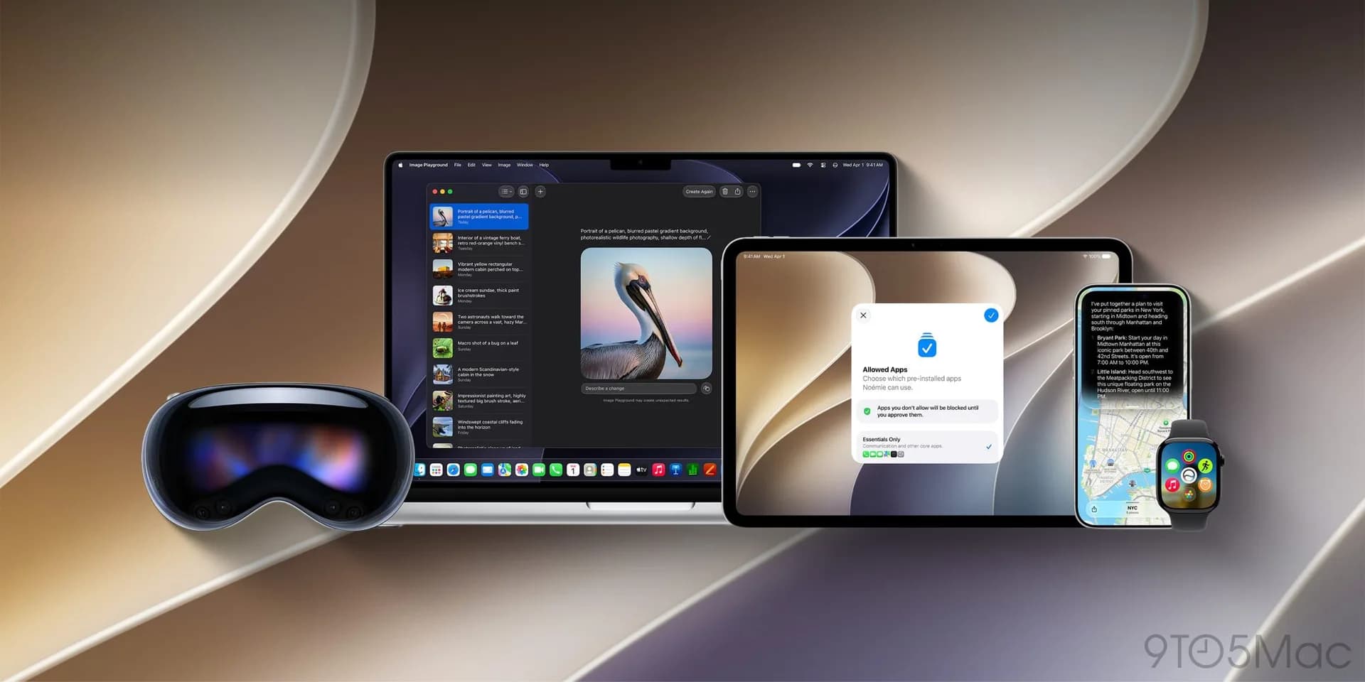 Apple logo with 'beta' watermark overlay