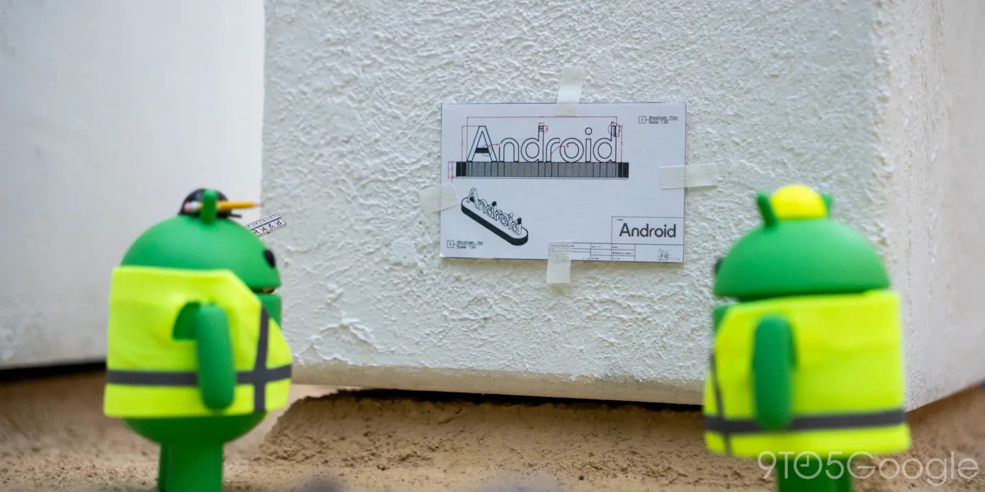Google Gemini logo alongside Android coding benchmark results on a screen