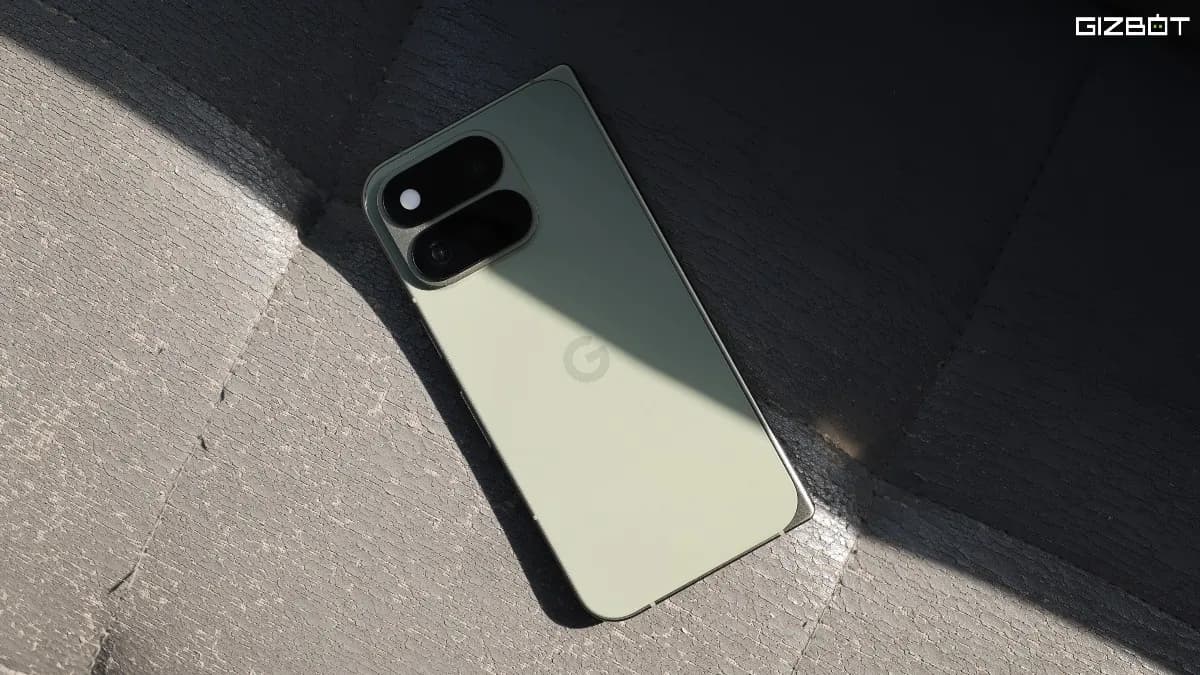 Google Pixel 11 Pro Fold in Olive, folded and unfolded