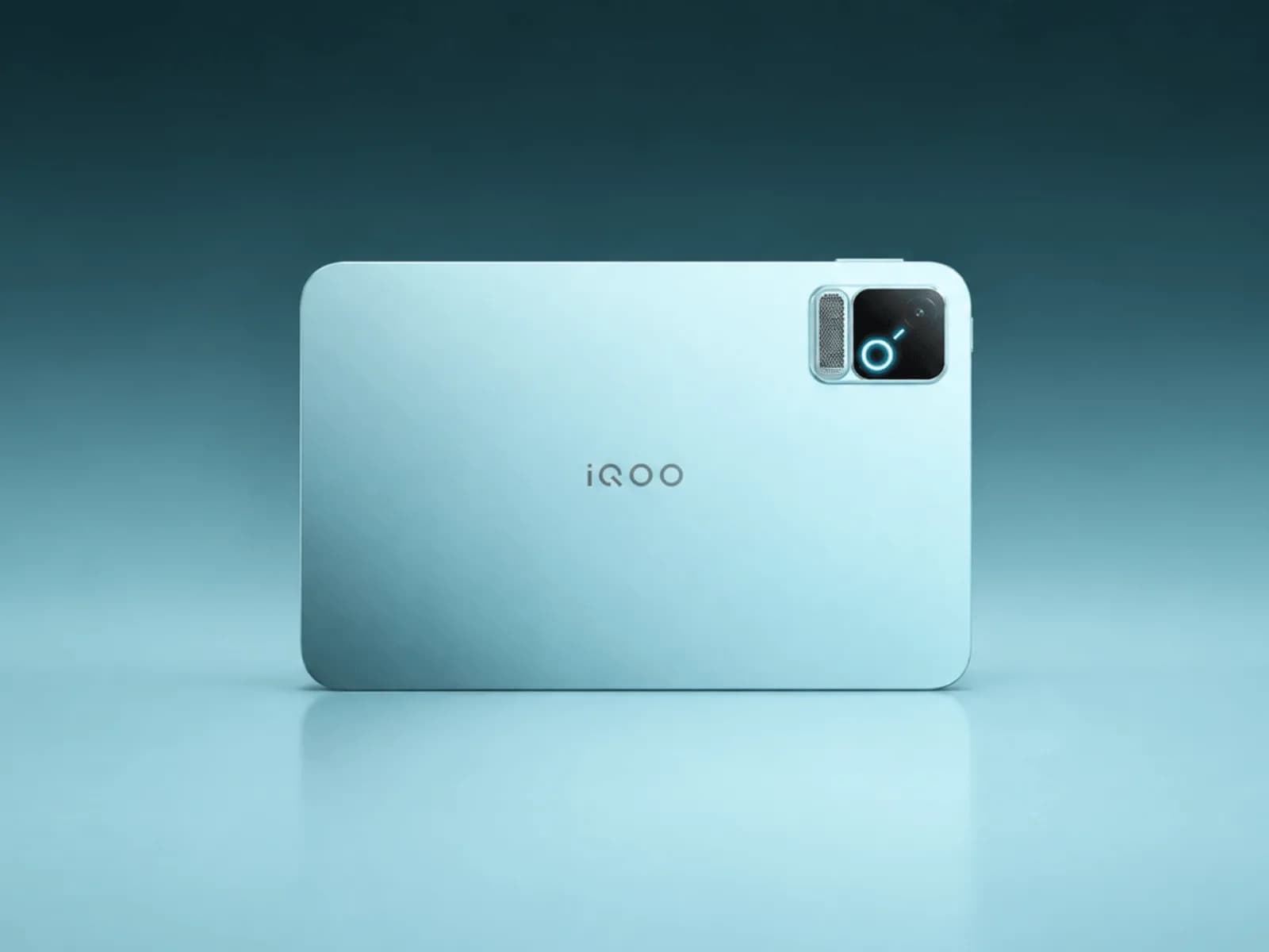 iQOO Pad Pro front view showing slim bezels and curved edges