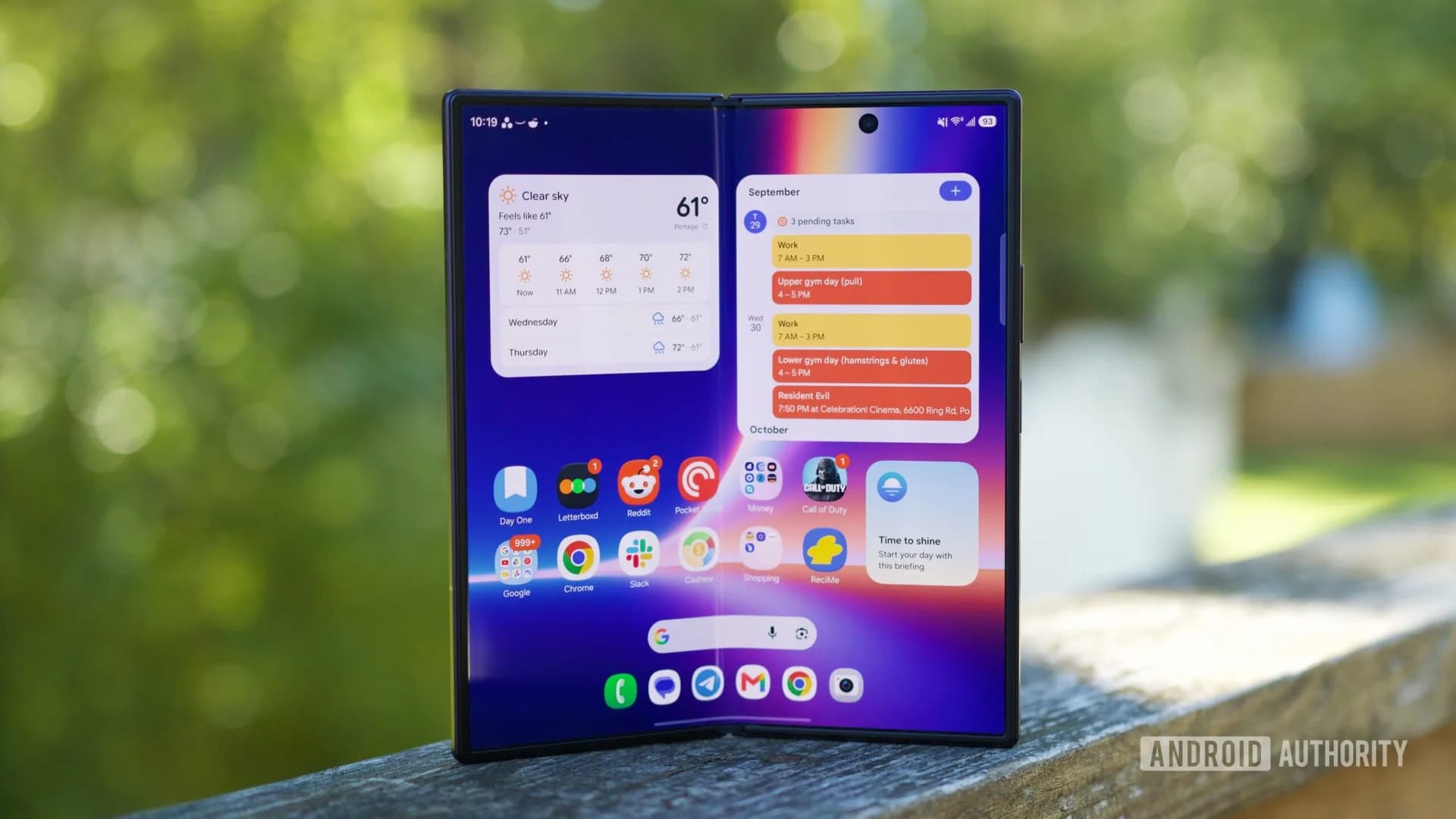 Samsung Galaxy Z Fold 8 Ultra, unfolded, showing the 8-inch inner display and 6.5-inch cover screen