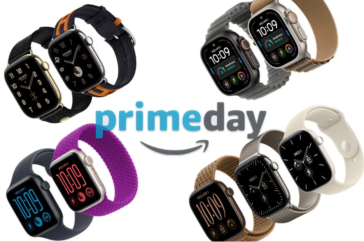 Apple Watch Ultra strapped to a wrist displaying workout and health metrics outdoors