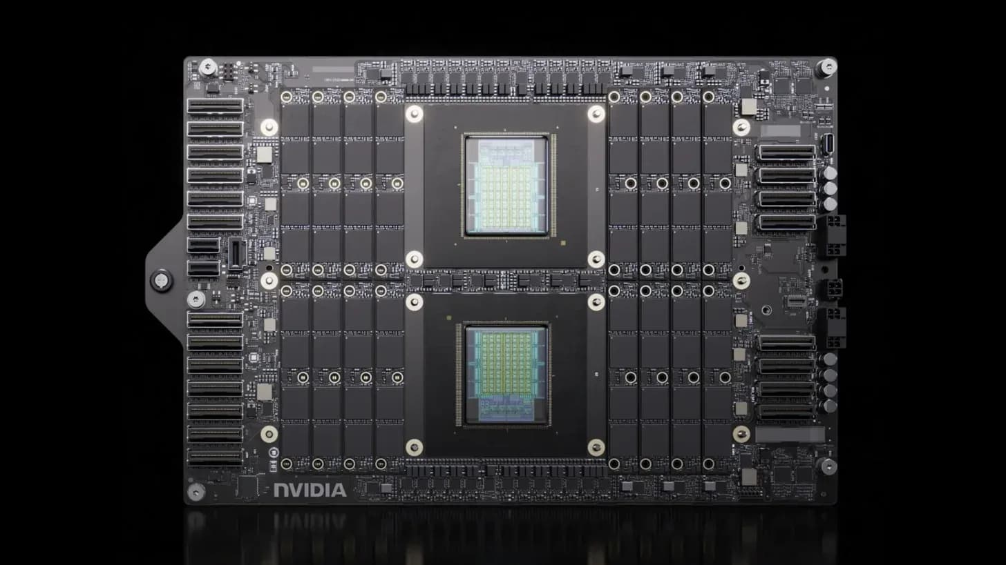 Close up view of server processor hardware installed on a motherboard inside a data center rack