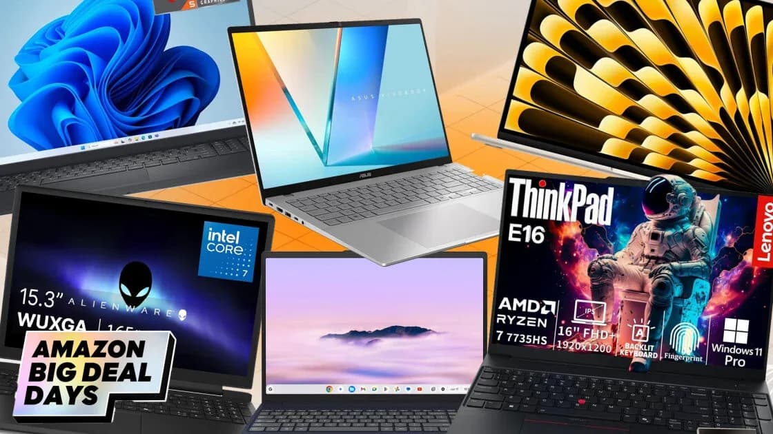 Laptops and Apple devices on sale during Amazon Prime Big Deal Days 2026